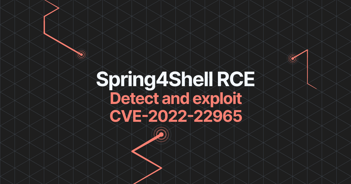 Read the article titled How to manually detect and exploit Spring4Shell (CVE-2022-22965)